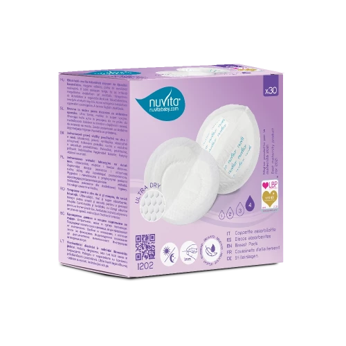 Disposable breast pads for day and night - Nuvita Baby ‍