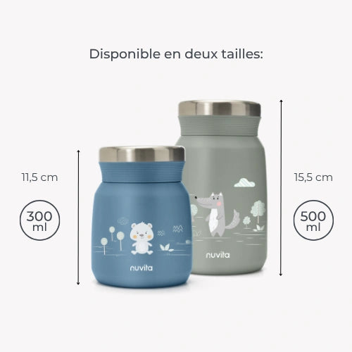 Récipient alimentaire thermique en inox - 4471/ 4472